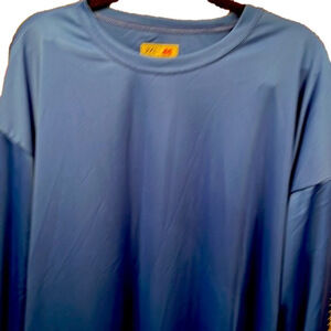 A4 Sports Long Sleeve Top, NWOT, Size 2XL, PTP 27”, 💯% Polyester, Blue